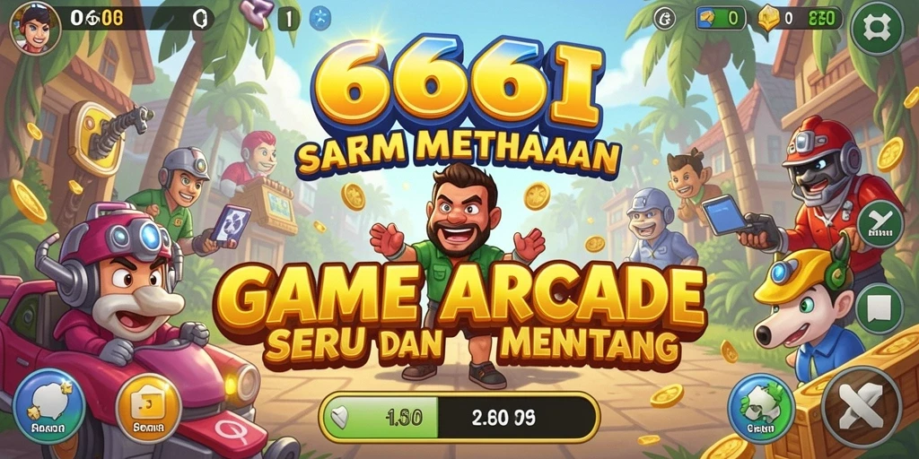 Screenshot utama 666I menampilkan gameplay seru yang penuh warna.