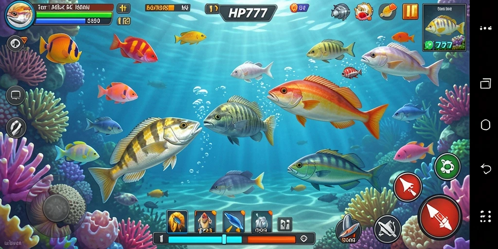 Screenshot gameplay Tembak Ikan yang menarik dan seru.