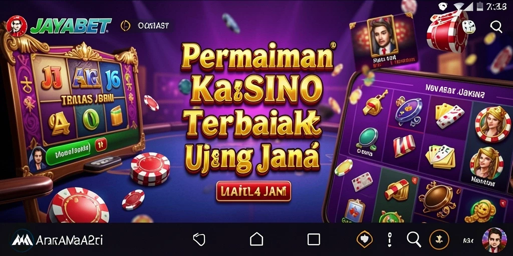 Tangkapan layar utama JAYABET menampilkan gameplay Kasino yang mengasyikkan.