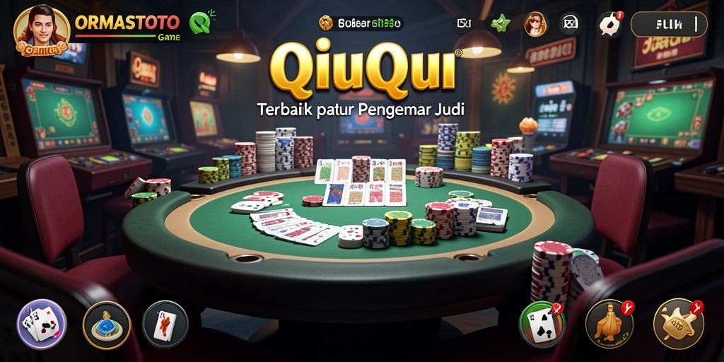 Tangkapan layar gameplay QiuQiu yang seru dan interaktif.