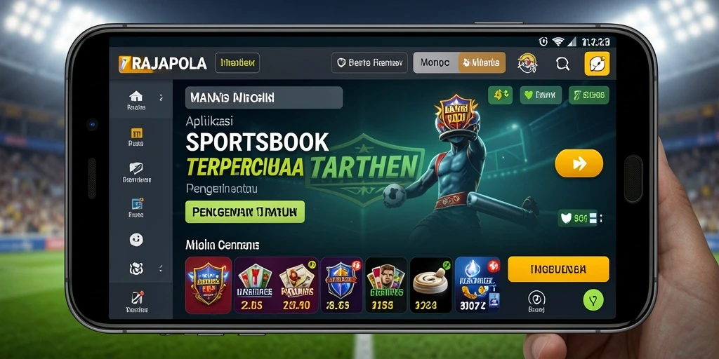 Tampilan menawan dari gameplay taruhan olahraga RAJAPOLA.